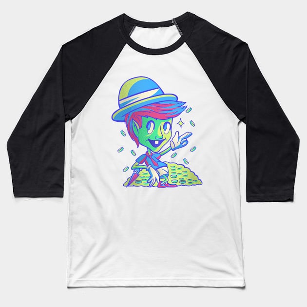 Weird Treasure Baseball T-Shirt by ArtMoore98